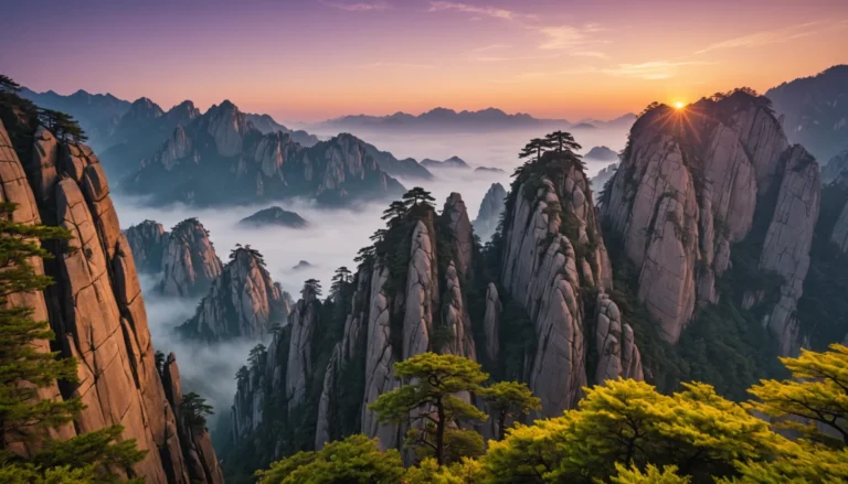 montagnes jaunes chine