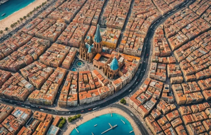 barcelone carte quartier