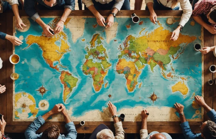 carte du monde voyage